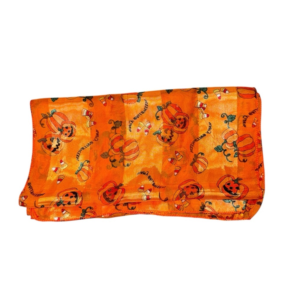 Halloween Pumpkin Print Scarf